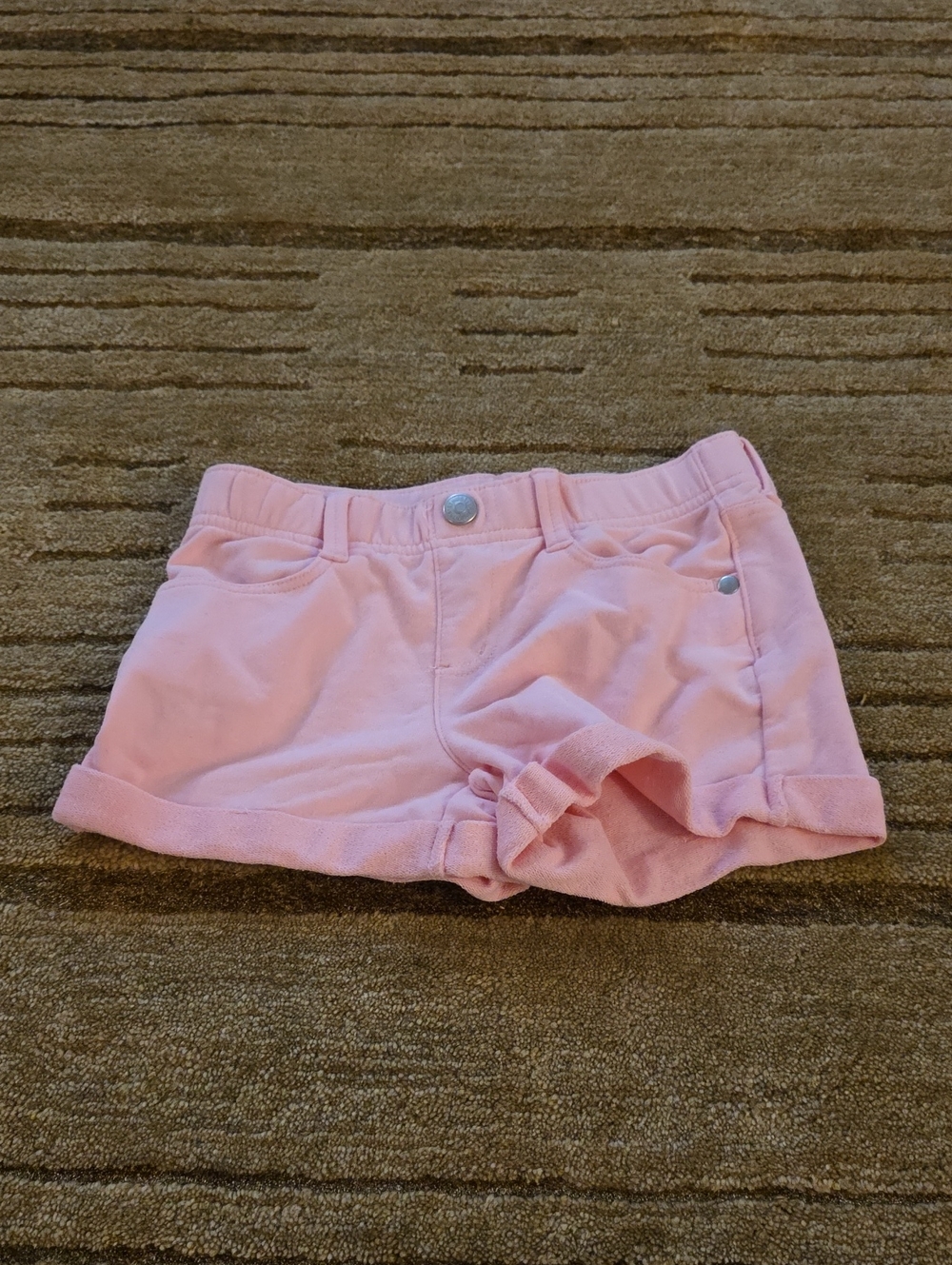 5/25 Gymboree Pink Girls' Knit Pull-On Shorts with Rolled Hem Size 6